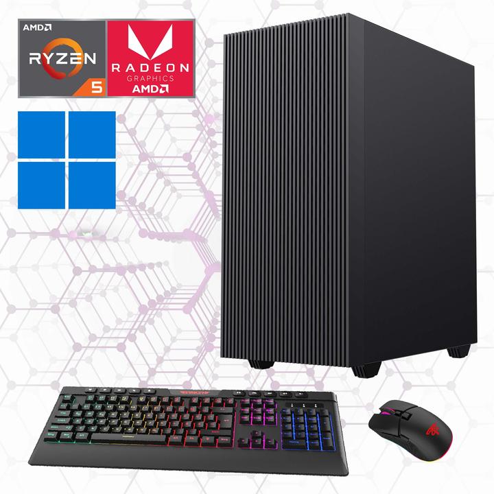 Produktbild Hyrican Gamemax Home-Office PC Edge Blue 7198 R5-5600G 16GB 1TB SSD (AMD Ryzen 5 5600G, 16 GB, 1000 GB, AMD Radeon Graphics)