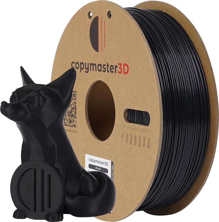 Produktbild Copymaster3D ABS Filament for 3D Printer, 1.75 mm, Black (ABS, 1.75 mm, 1060 g, Schwarz)