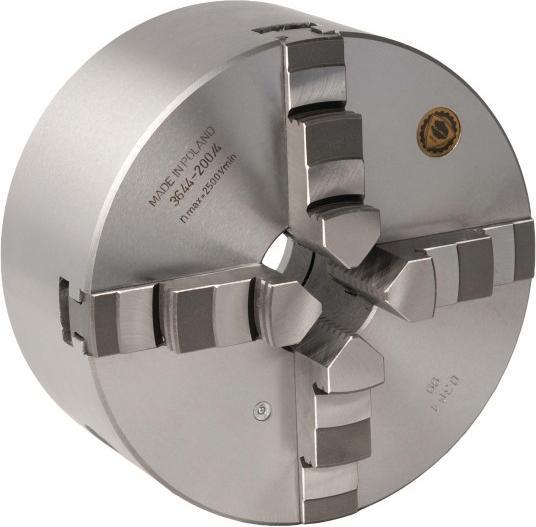 Produktbild Optimum LED Stürmer - Optimum BISON Vierbacken-Drehfutter Guss Camlock, zentrisch spannend Ø 200 mm DIN ISO 702-