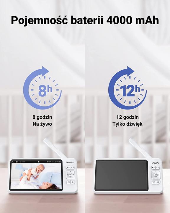 Produktbild Vacos Babyphone (Babyphone mit Kamera, 305 m)