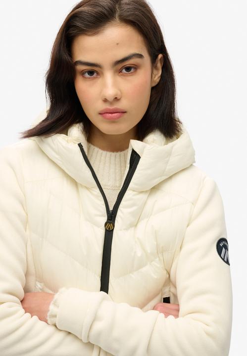 Actual product image Superdry Hooded Storm Fleece Jacket - Wit (16)