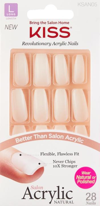 Image du produit KISS Acrylique de salon naturel (Ongles artificiels, Transparent)