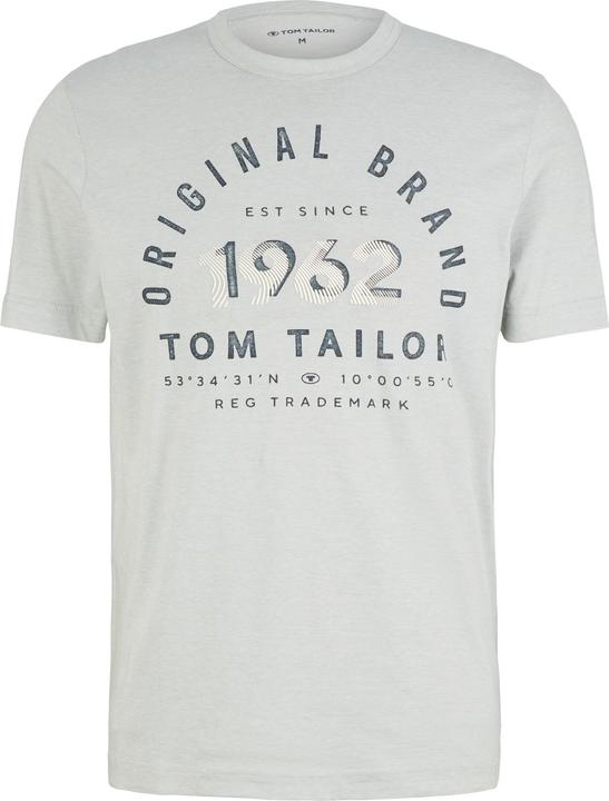 Produktbild Tom Tailor T-Shirt Gestreiftes Kurzarmshirt mit Rundhalsausschnitt und Print (XXL)