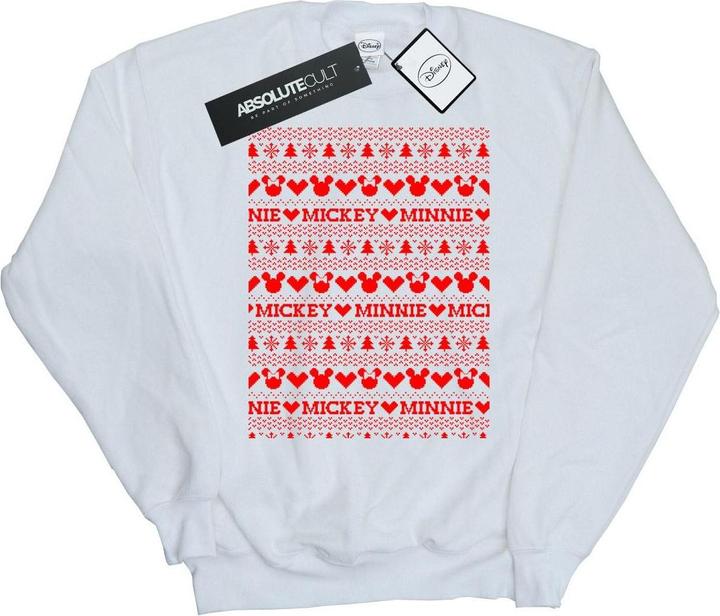 Immagine prodotto Disney Mickey And Minnie Christmas Fair Isle Felpa Uomo (XXL)