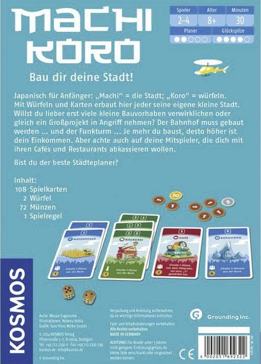Image du produit Kosmos Machi Koro Construisez votre ville (Allemand)