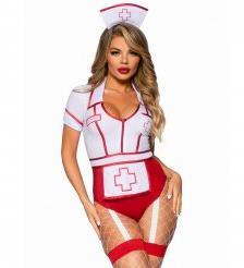 Produktbild Leg Avenue Sexy Krankenschwesterkostãoem Rot/Weiss S (S)