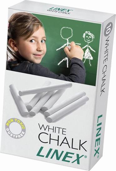 Image du produit Linex craies pour tableau noir (Blanc, 10 x)