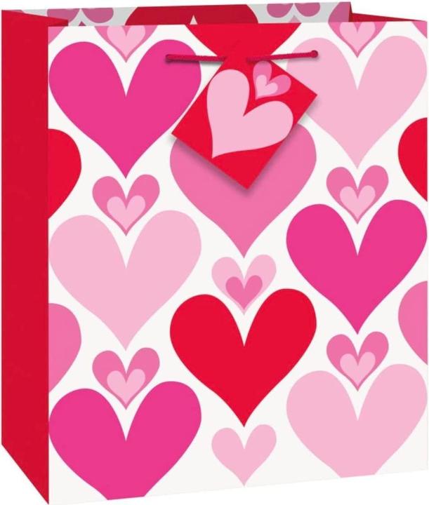 Produktbild Unique Party Geschenkbeutel Herzen Valentinstag (Geschenkfolie, 1 x)