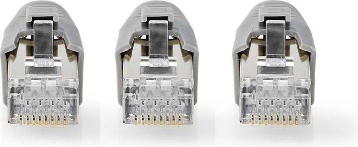 Produktbild Nedis RJ45-Stecker | RJ45 Pass Through | Festes/verseiltes FTP CAT7 | Gerade | Vergoldet | 10 Stück (F/UTP, CAT7)