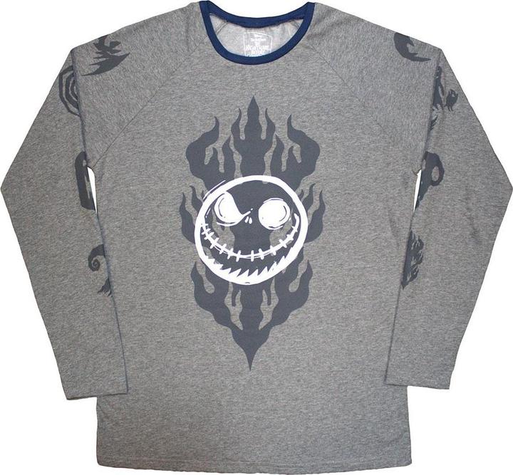 The Nightmare Before Christmas Flaming Jack TShirt Langärmlig