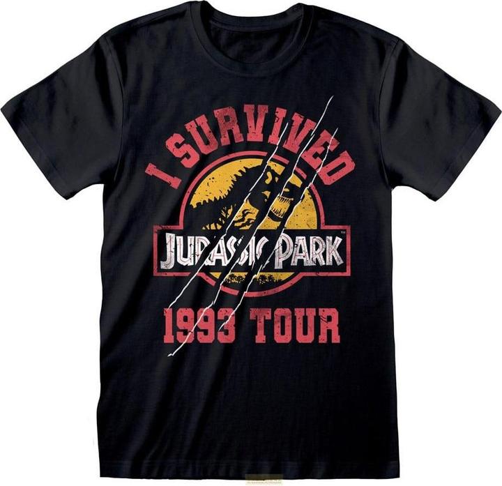 Heroes Inc Jurassic Park T-Shirt I Survived 1993 (L) (L)