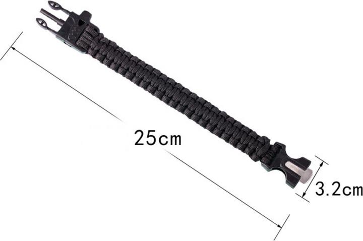 Actual product image KAO Survival Bracelet Paracord (25 cm, Nylon)