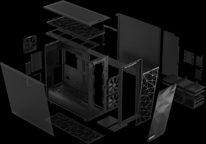 Actual product image Fractal Meshify 2 XL Dark (ATX, mATX, Mini-ITX, E-ATX, EE-ATX, SSI CEB, SSI EEB)