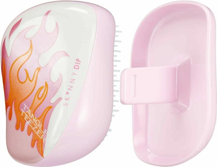 Immagine prodotto Tangle Teezer Perie pentru par Compact Styler Smooth & Shine Skinny Dip Flames, Roz Alb