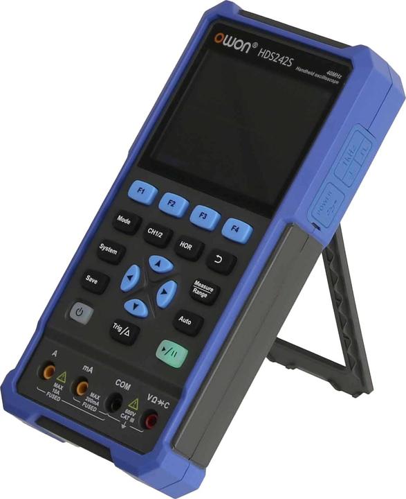 Produktbild Owon LCD-Oszilloskop mit Multimeter und Funktionsgenerator, HDS242S, 2-Kanal, 40 MHz