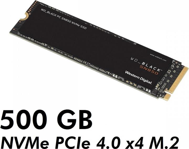 Image du produit WD Black SN850 (500 Go, M.2 2280)