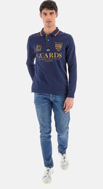 Produktbild La Martina Poloshirt Langarm-Poloshirt regular fit Westin mit Logo-Details (L)