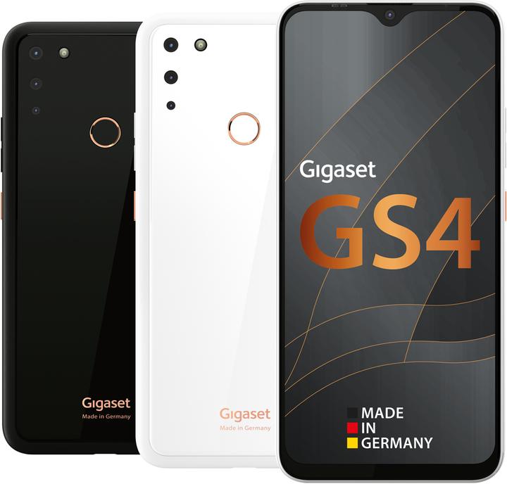 Gigaset GS4 (64 Go, Blanc pur, 6.30", Double SIM + SD, 16 Mpx, 4G)