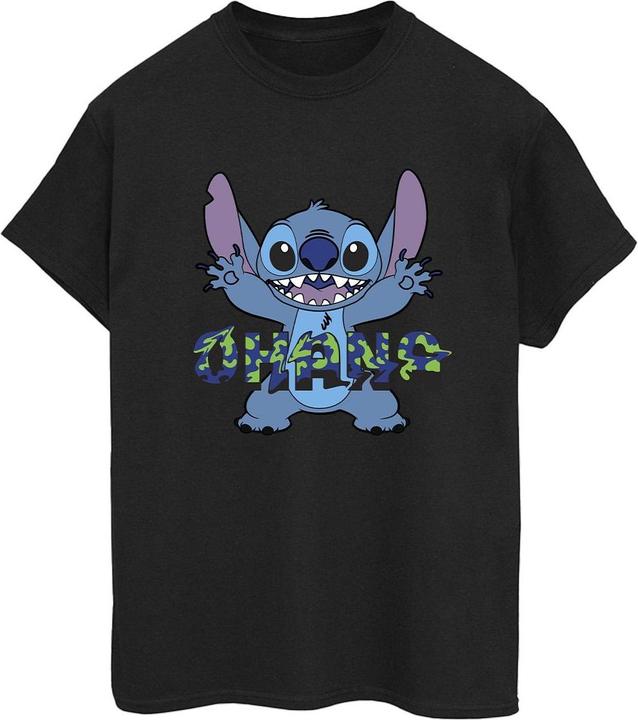 Produktbild Disney Lilo And Stitch Ohana Blue Glitch TShirt (S)