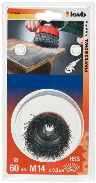 Actual product image kwb Agg.Flex cup brush 60/M14