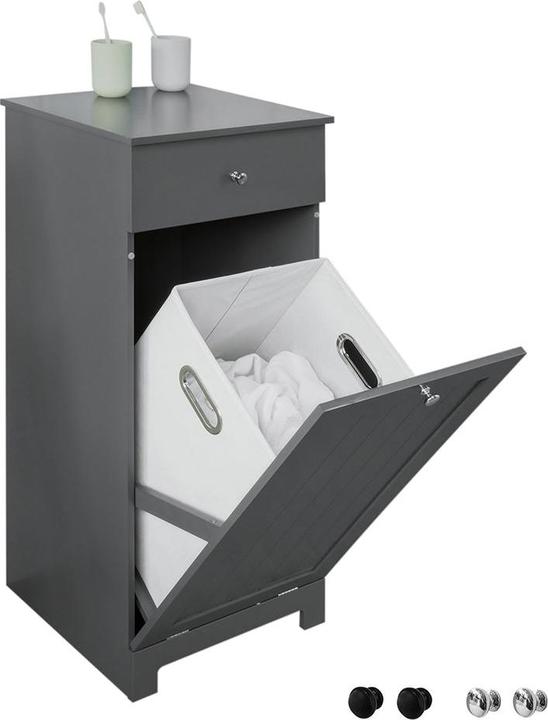 Actual product image SoBuy Laundry cupboard with laundry bag