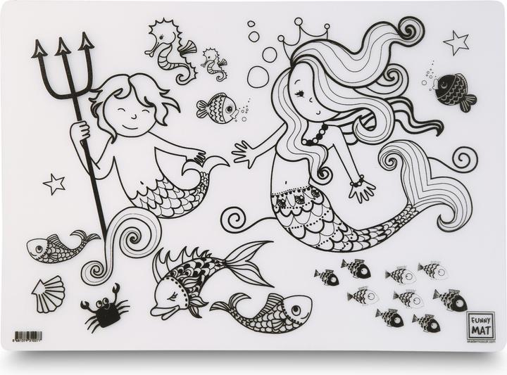 Immagine prodotto Funny Mat Tappetino per dipingere riutilizzabile MERMAID (48 x 33,5 cm)