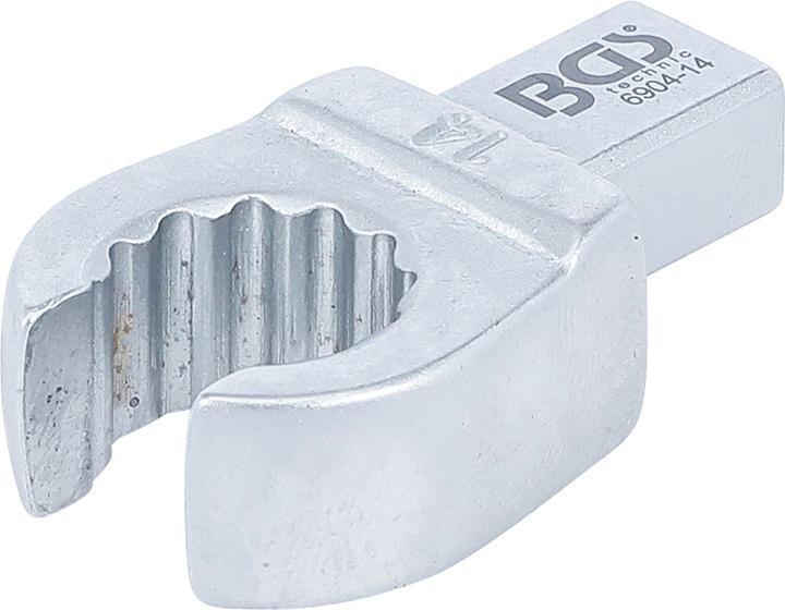 Produktbild BGS Einsteck-Ringschlüssel offen 14 mm Aufnahme 9 x 12 mm (14 mm)