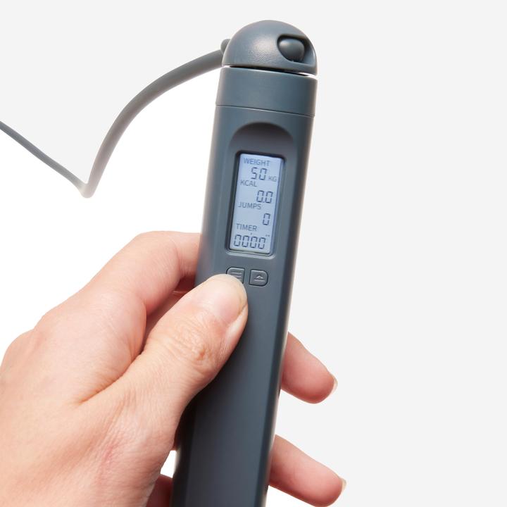 Image du produit Domyos Corde à Sauter de Cardio avec Compteur 800 - Gris Clair