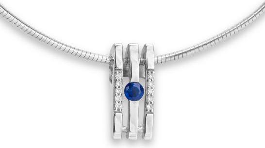 Image du produit Breuning PENDENTIF - E.SAFIR/Brill. 0,065 Ct. H/si (Or 750/18 K)