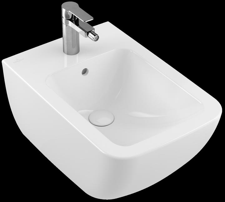 Produktbild Villeroy & Boch Venticello Bidet 441100, 375x560mm, 1 Hahnloch, mit Überlauf, wandhängend