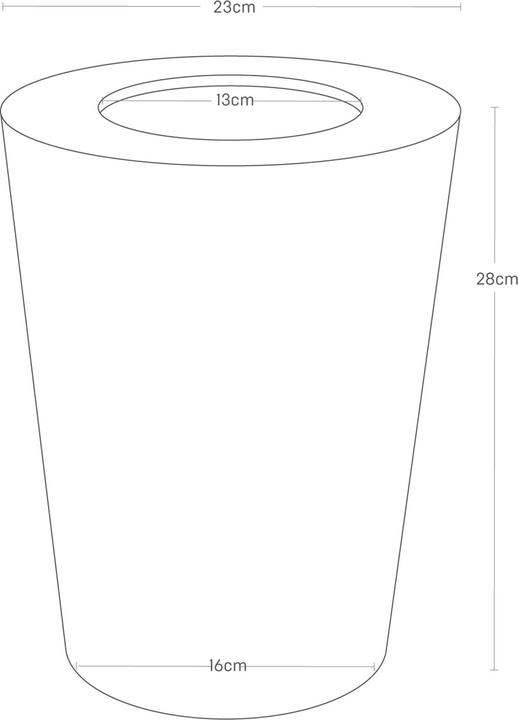 Produktbild Yamazaki - Trash Can Round - Rin - brown (1.30 l)
