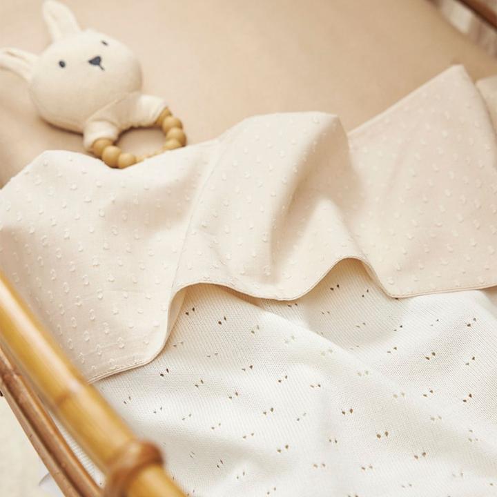 Produktbild Meyco Baby Ajour babydecke - bambus - offwhite - 75x100cm (75 x 100 cm)