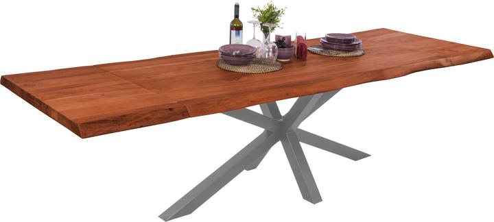 Immagine prodotto SAM CALI ANSTECKPLATTE Baumkante massiv Akazie (200 x 100 x 77 cm)