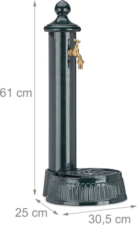 Actual product image Relaxdays Antique Standing Fountain