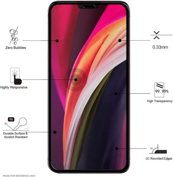 Actual product image Eiger Mountain Glass Clear Edge (1 Piece, Apple iPhone 12, Apple iPhone 12 Pro)