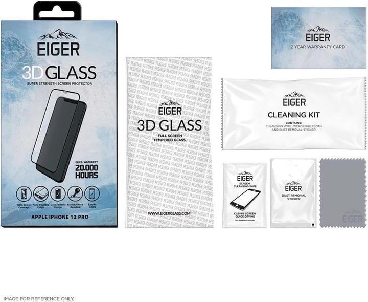 Actual product image Eiger Mountain Glass Clear Edge (1 Piece, Apple iPhone 12, Apple iPhone 12 Pro)