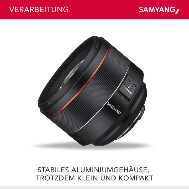 Actual product image Samyang AF 85mm f/1.4 (Nikon F, APS-C / DX)