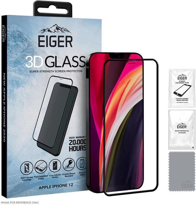 Immagine prodotto Eiger Mountain Glass Clear Edge (1 Pezzo/i, Apple iPhone 12 mini)