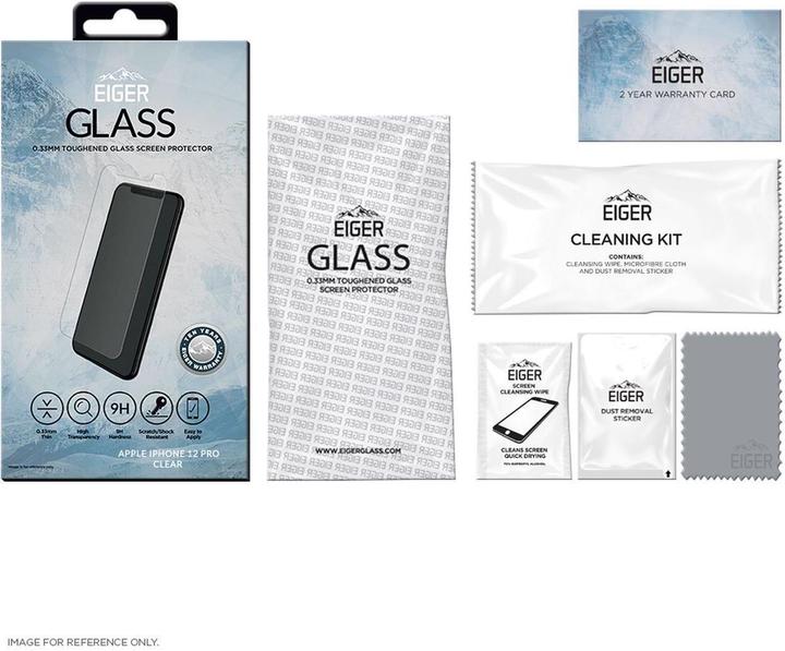 Actual product image Eiger Mountain Glass (1 Piece, Apple iPhone 12, Apple iPhone 12 Pro)