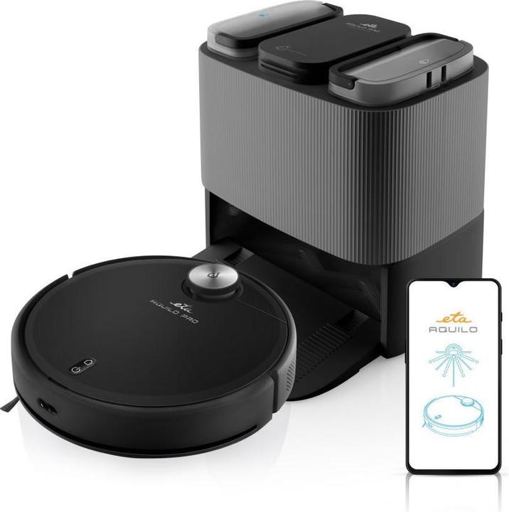 Actual product image ETA | Robotic Vacuum Cleaner | 724390000 Aquilo PRO | Wet&Dry | Operating time (max) 180 min | Li-ion | (Robot vacuum)