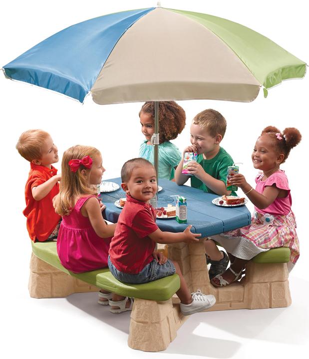 Produktbild Step2 Naturally Playful Picnic Table With Umbrella