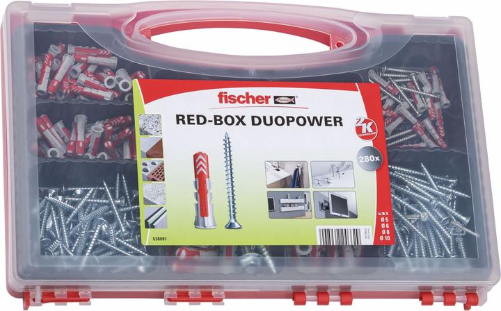 Actual product image Fischer Redbox DuoPower + screws (1 pcs.)