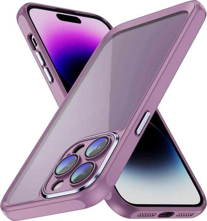 Actual product image Cover-Discount iPhone 15 Pro - Case with camera protection purple (Apple iPhone 15 Pro)