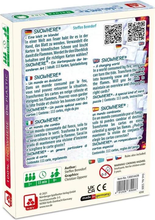 Nährwerte und Zutaten Snowhere (Französisch)