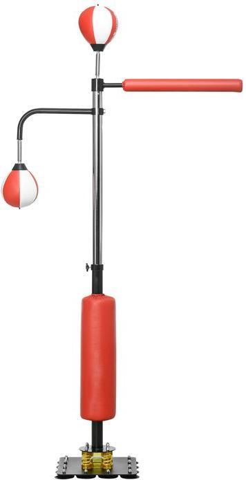 Produktbild Swisshandel24 Standbox Freistehender Boxsack 140-205cm höhenverstellbarer Standbox-Trainer mit 2 Speedbällen Refle (84 cm)