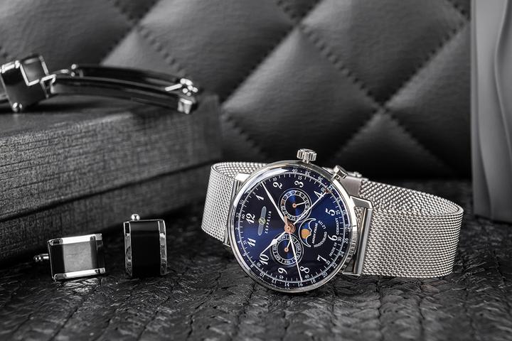 Immagine prodotto Zeppelin LZ129 Hindenburg 7036M-3 Orologio al quarzo blu (259102) (Orologio da polso analogico, 40 mm)