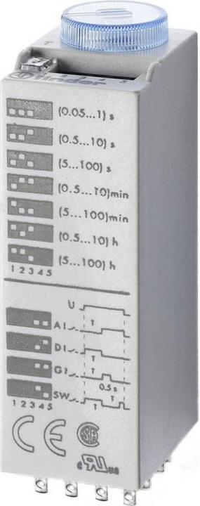 Image du produit Finder Relais temporisé multifonctionnel 24 V/DC 24 V/AC 1 pc. 85.04.0.024 Plage de temps 0