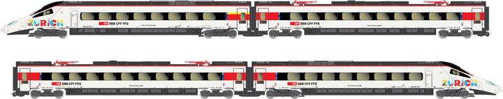 Immagine prodotto Arnold SBB Set di 4 RABe 503 018 Astoro Monaco-ZH Ep. V (Traccia N)