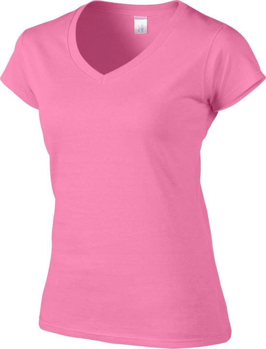 Actual product image Gildan Womens/Ladies Soft Style V Neck T-Shirt (S)