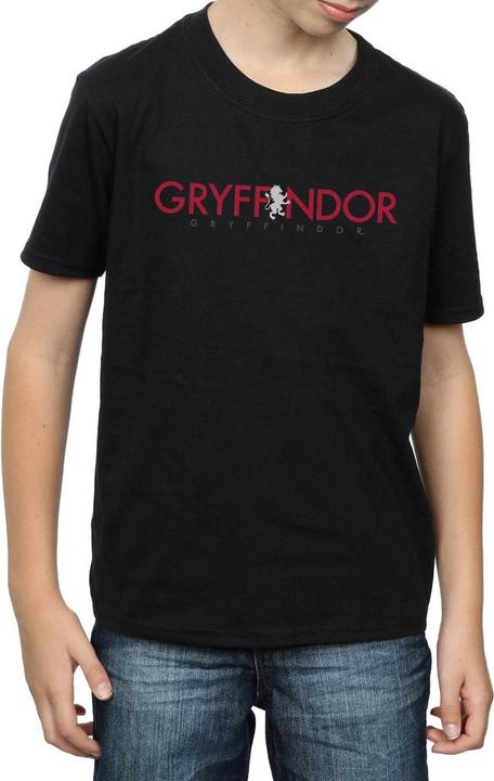 Actual product image Boys Gryffindor Text T-Shirt (128)
